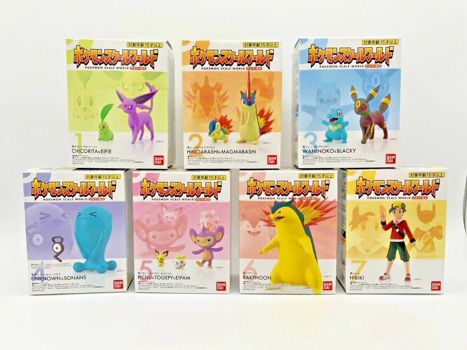 Pokemon Scale World 1/20 Figure Bandai Johto Region 1 Pokemon Scale World 1/20 Figure Bandai Johto Region 1