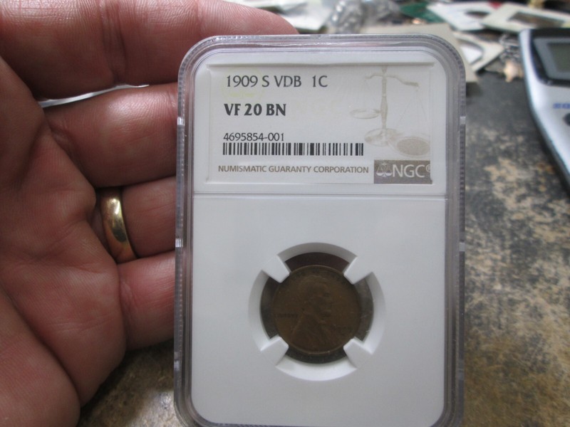 KEY DATE 1909 S VDB LINCOLN CENT Coin IN NGC