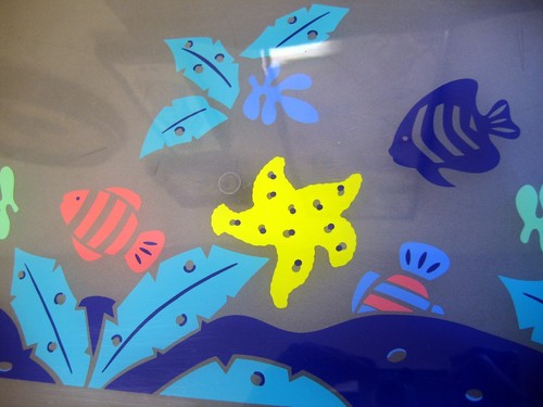 Sun Country Frosted AcrylicServing Tray - Aquatic Underwater Theme - Large