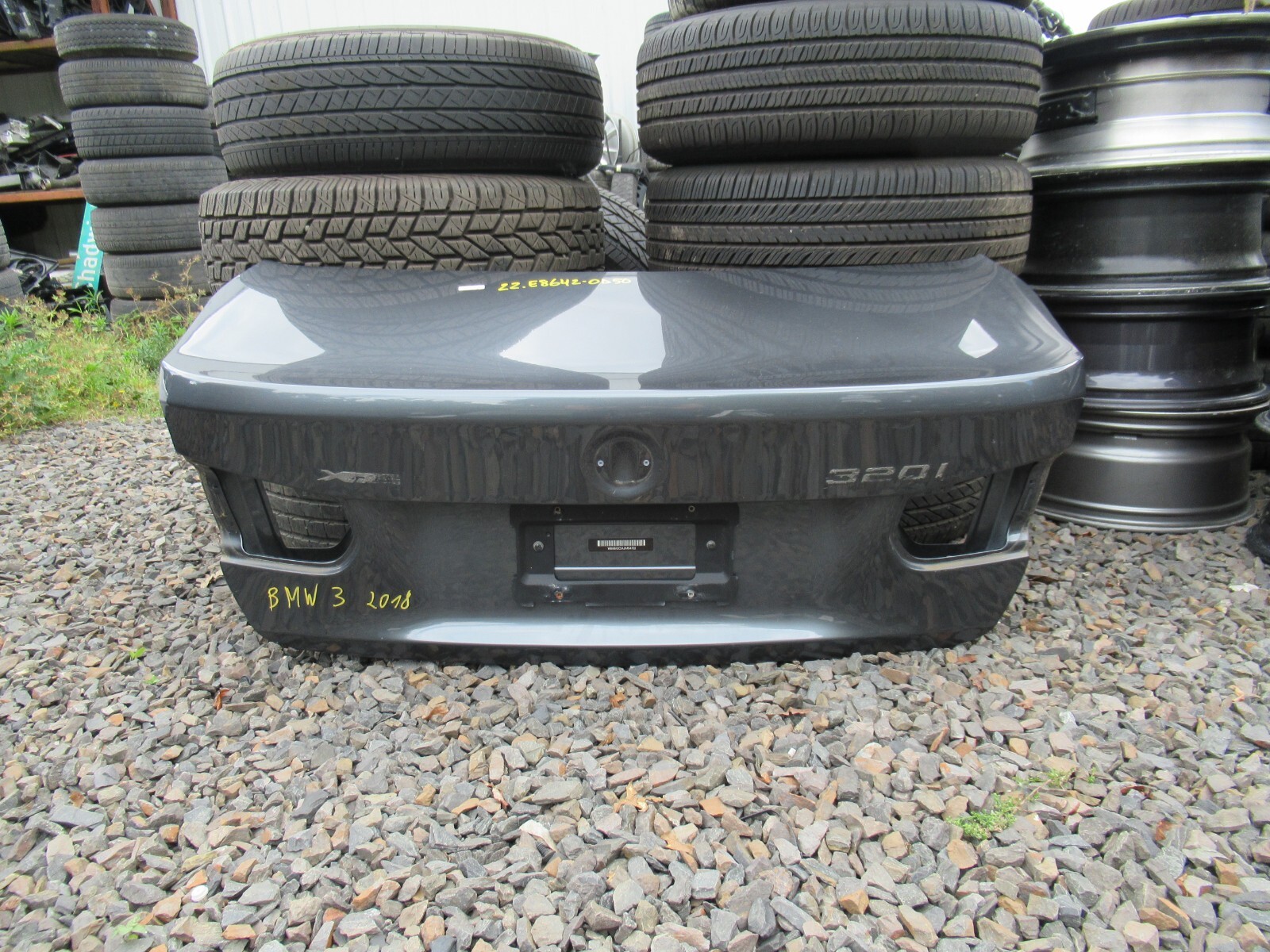 2018 BMW 320i Trunk Lid Tailgate Gray Used OEM