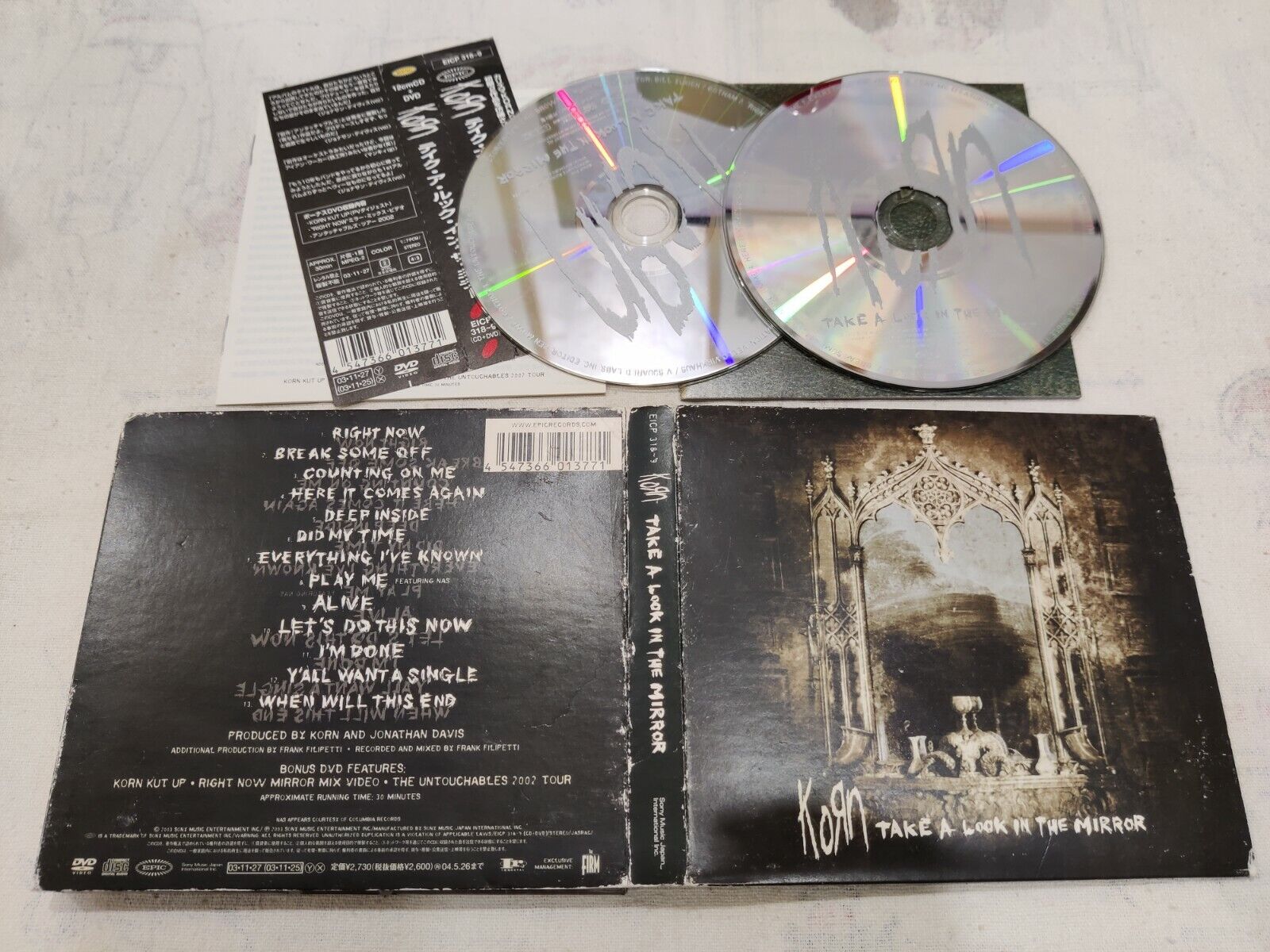 Korn – Take A Look In The Mirror Japan DIGI CD+DVD OBI Korn – Take A Look In The Mirror Japan DIGI CD+DVD OBI
