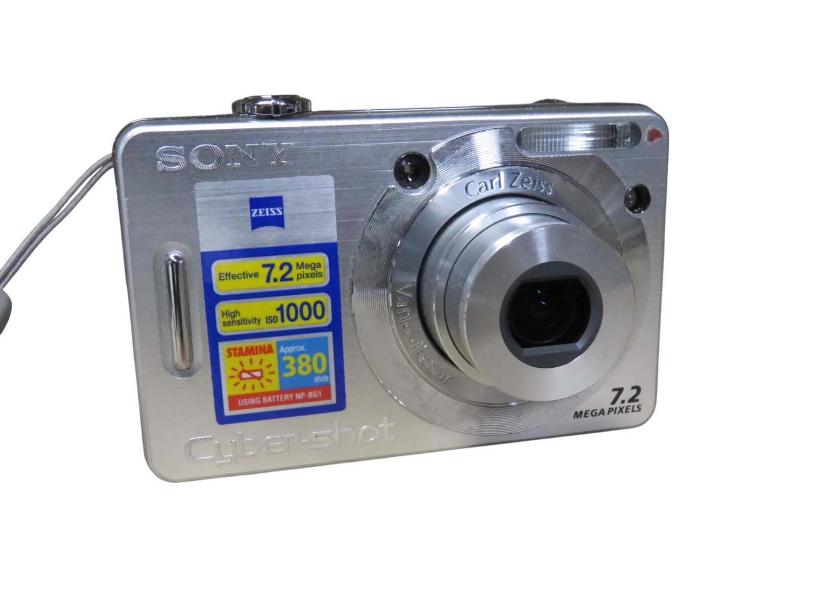 Sony Cybershot DSC-W55 7.2MP Dig Camera w/ Battery for Parts