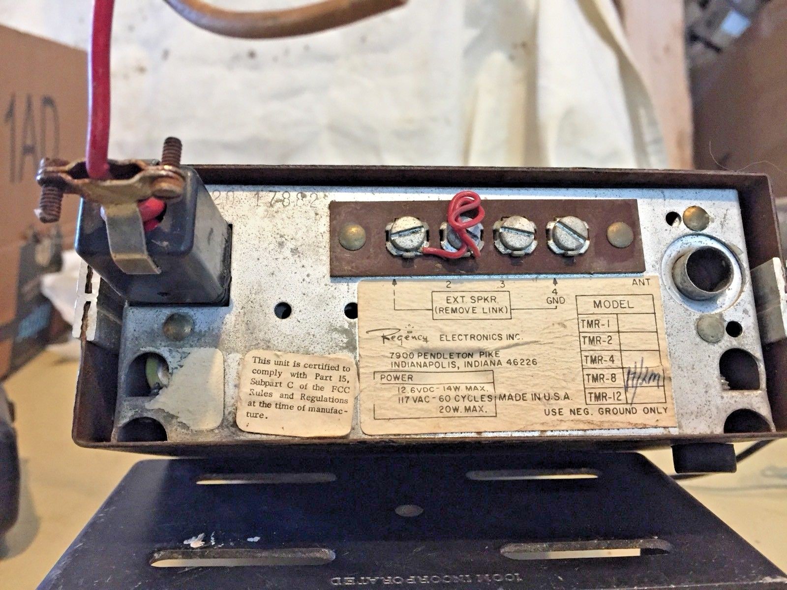 Regency Monitoradio Receiver TMR-8 Powers Up
