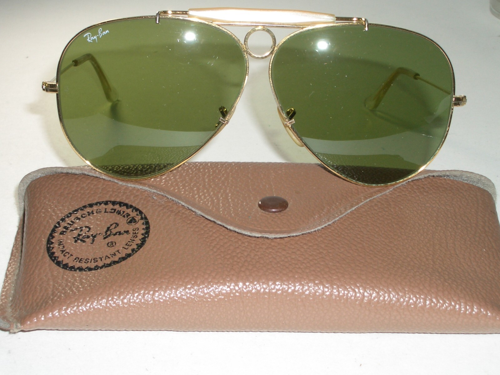 1980's 62mm VINTAGE B&L RAY BAN USA GEP RB3 TRU-GREEN