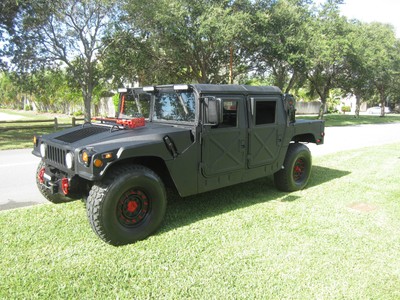 1986 Hummer H1  1991 HUMMER H1 E HUMVEE 6.2L DIESEL 4X4  ON ROAD FL TITLE RHINO PAINT MAKE OFFER