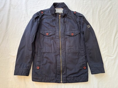 HUGO BOSS ORANGE Mens Jacket Full Zip Blue Size 40 Regular