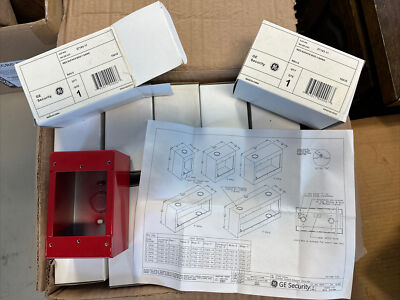 GE GENERAL ELECTRIC 27193-11 RED SINGLE SURFACE MOUNT BOX
