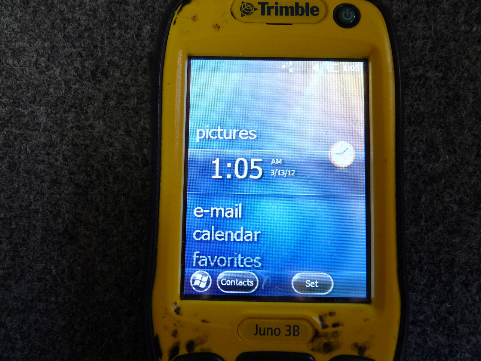 Trimble Juno 3B Handheld Multiple GPS/Data Bluetooth Micro SD Windows 6.5 Pro