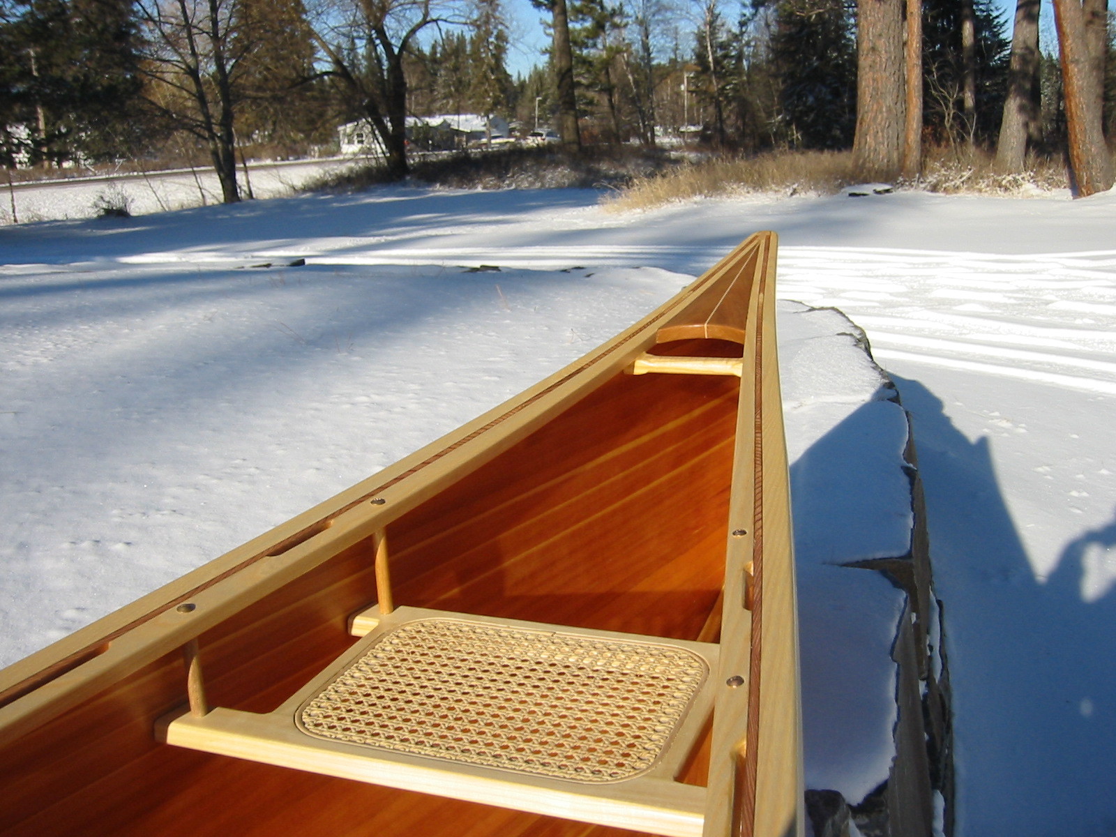15' Cedar Strip Canoe, based on Chestnut Canoe Company's Prospector series.