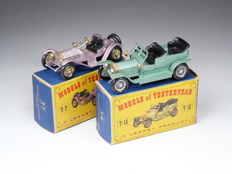 Matchbox - Y7 / Y15 - Mercer 1913 Raceabout Type 35j - Rolls Royce Silver Ghost