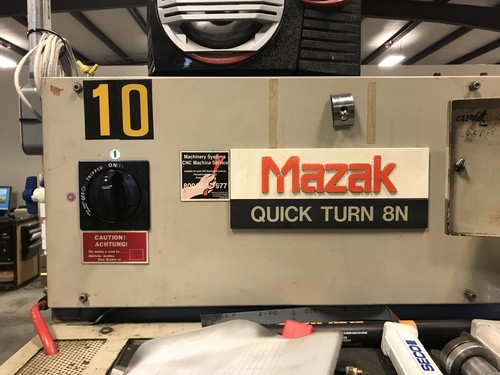 Mazak Quickturn 8N.  Currently In Operation.