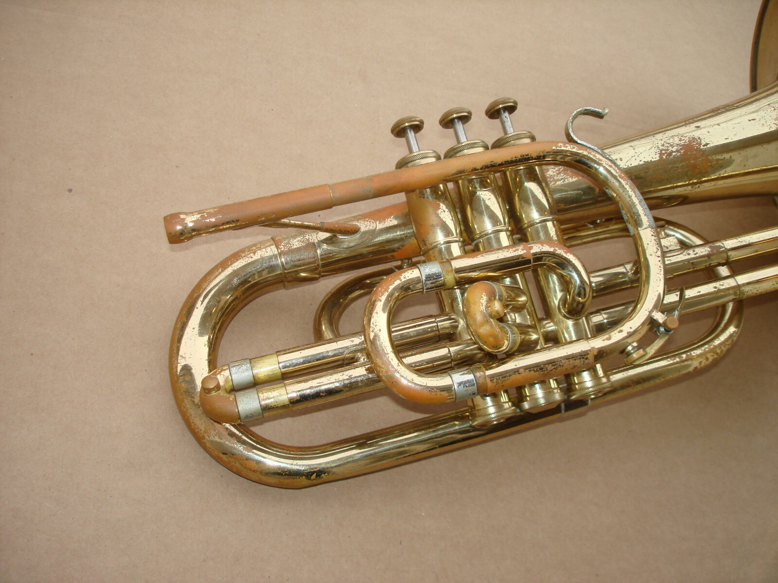 Olds Mellophone in F with MP & Case Plays & Sounds Good 996058