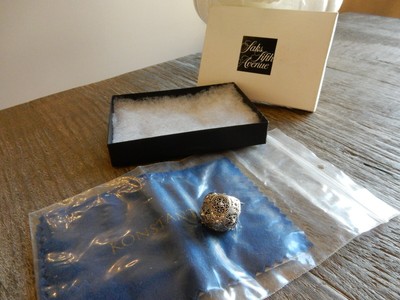 New Konstantino Penelope Sterling Silver Handcrafted Dome Ring Size 7.5