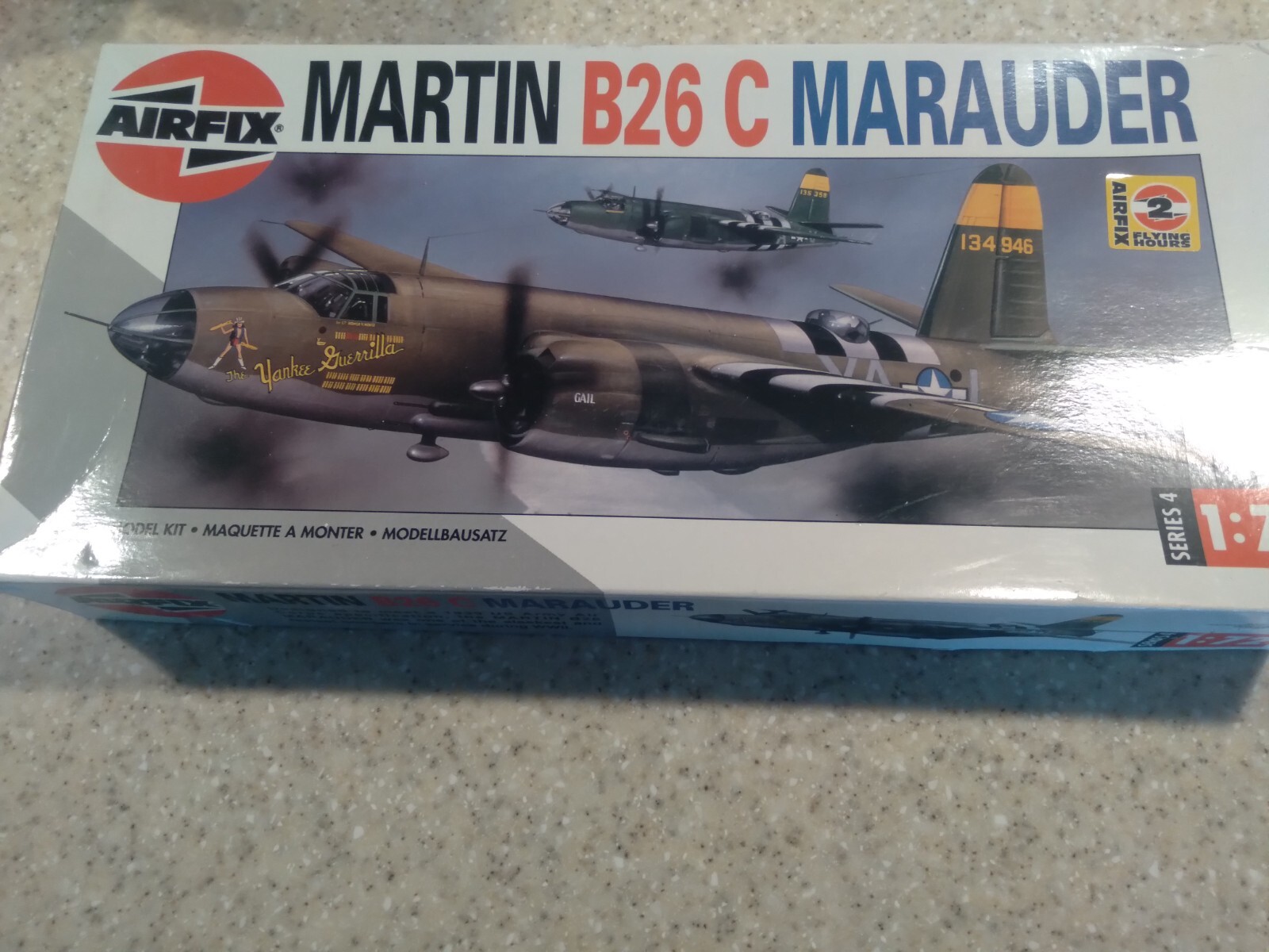 AIRFIX B-26 MARAUDER 1/72モデルキット Airfix Martin B-26B/C Marauder 1/72 Canopy & Wheel Paint