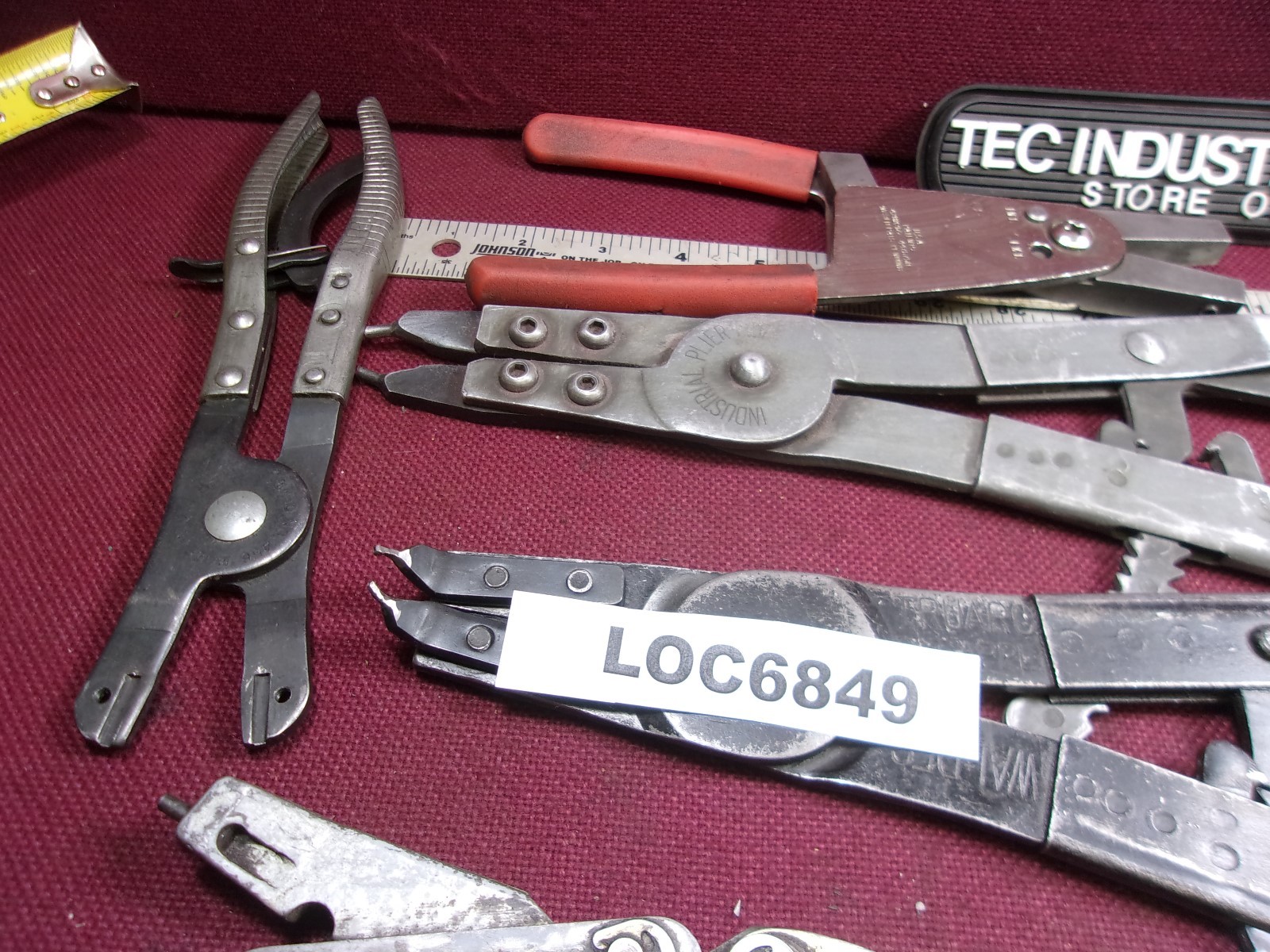 LARGE WALDES - TRUARC & OTHER SNAP RING PLIERS LOT OF 8 LOC6849