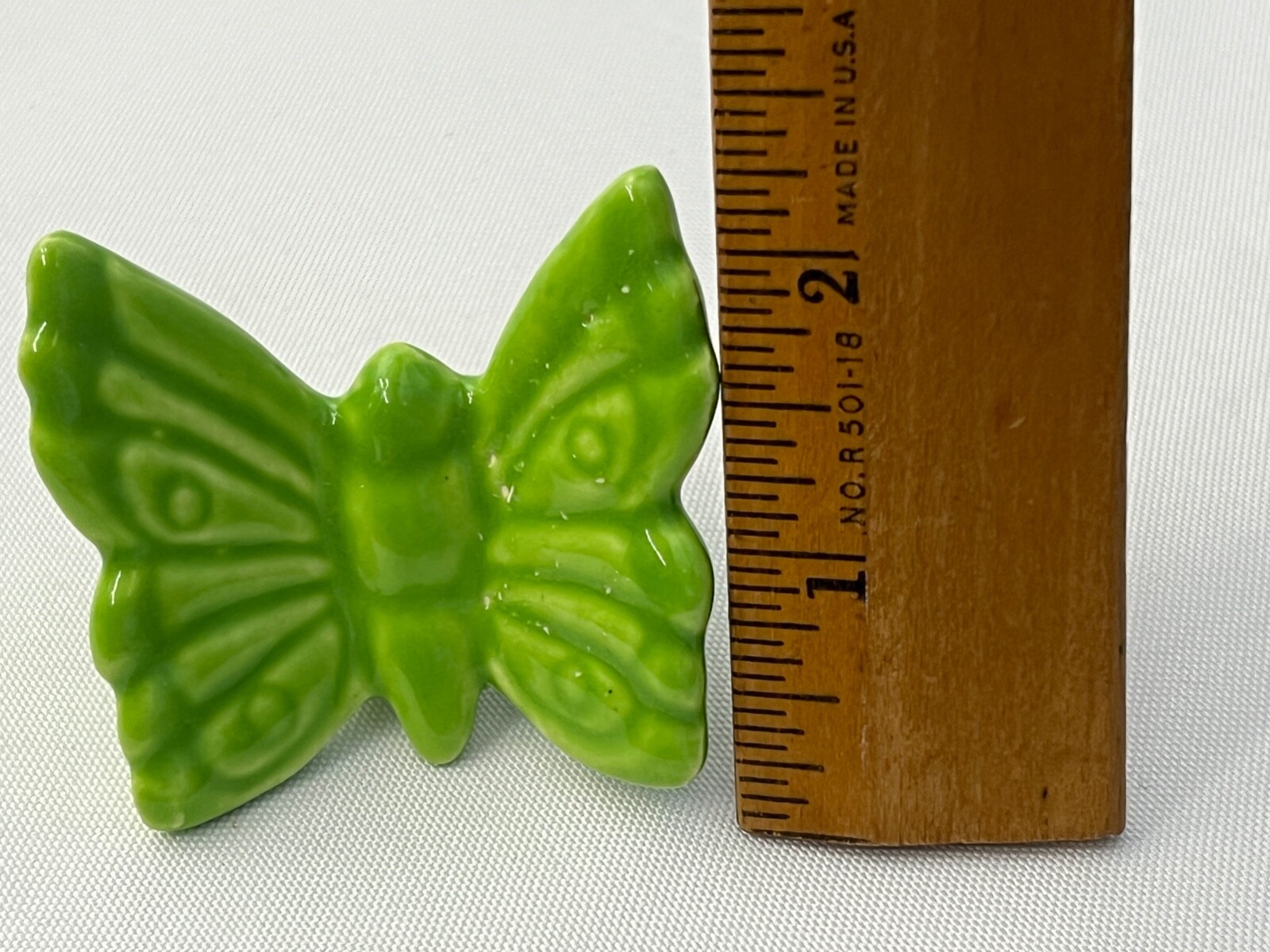 HPH Hazel Pearson Handicrafts Macrame Beads Ceramic Butterfly IBR-403 - Lot of 2