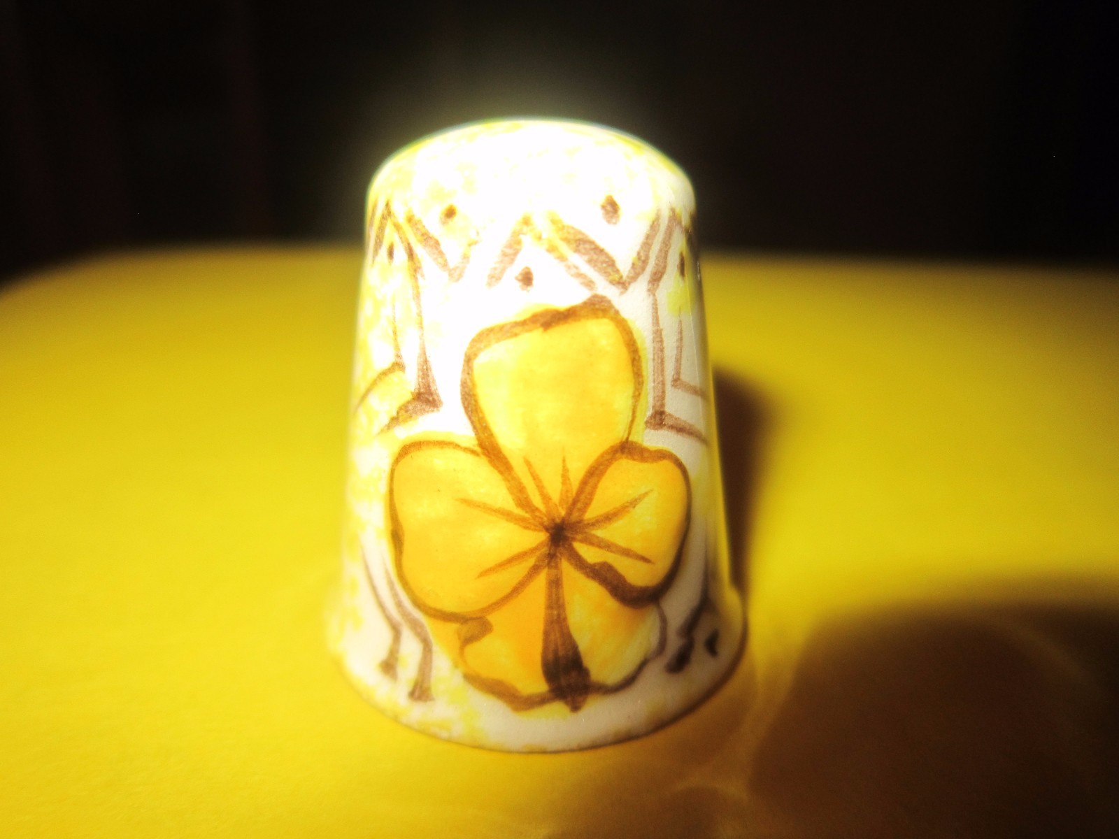 Set of Five Collectible and Souvenir Porcelain Thimbles