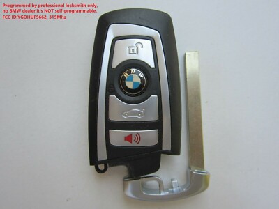 OEM BMW SMART KEY FOB KEYLESS REMOTE ALARM YGOHUF5662 4 BUTTTON 315Mhz UNLOCKED