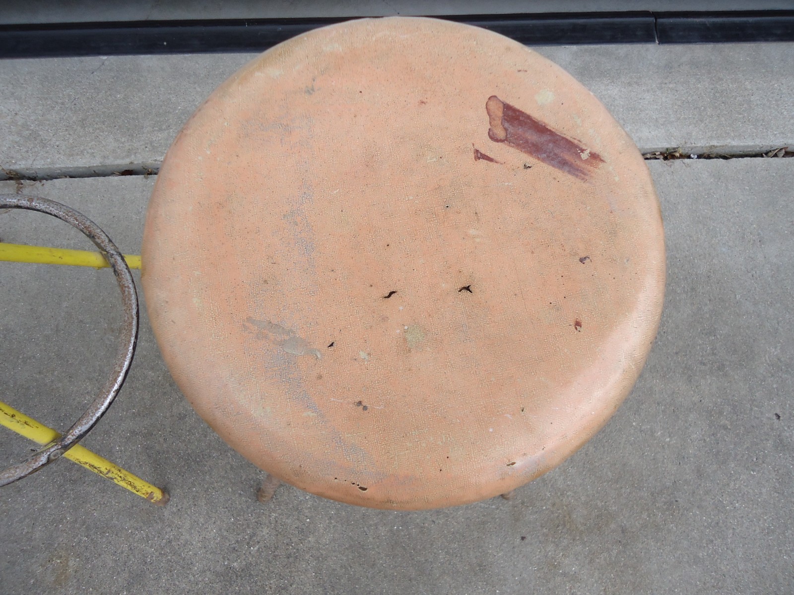 2 vintage Cosco Metal Swivel Stools that are in fair to poor shape with Rust NR