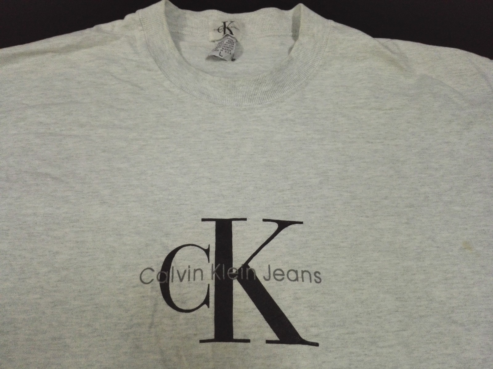 VINTAGE 90s CK CALVIN KLEIN JEANS SPELL OUT LOGO T SHIRT USA VINTAGE 90s CK CALVIN KLEIN JEANS SPELL OUT LOGO T SHIRT USA