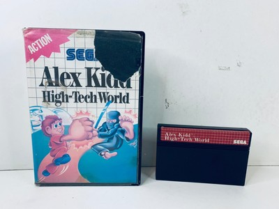 Alex Kidd High-Tech World Sega Master System SMS Genuine Cartridge - Fast Post