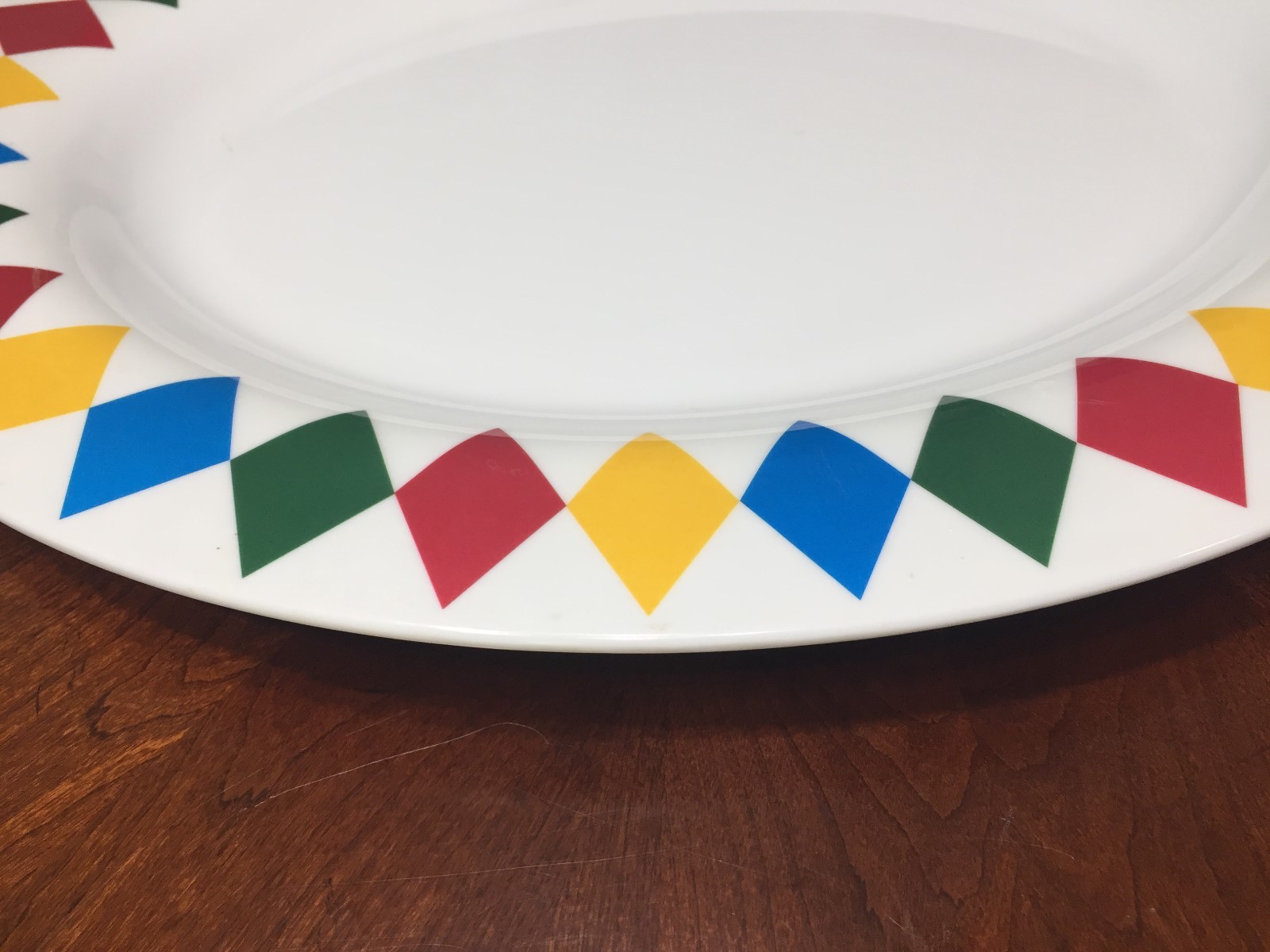 Multi-Color Oval Serving Platter