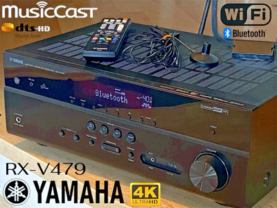 YAMAHA RX-V479 Network 5.1 Receiver MusicCast WiFi AirPlay Spotify 4K UHD 3D ARC