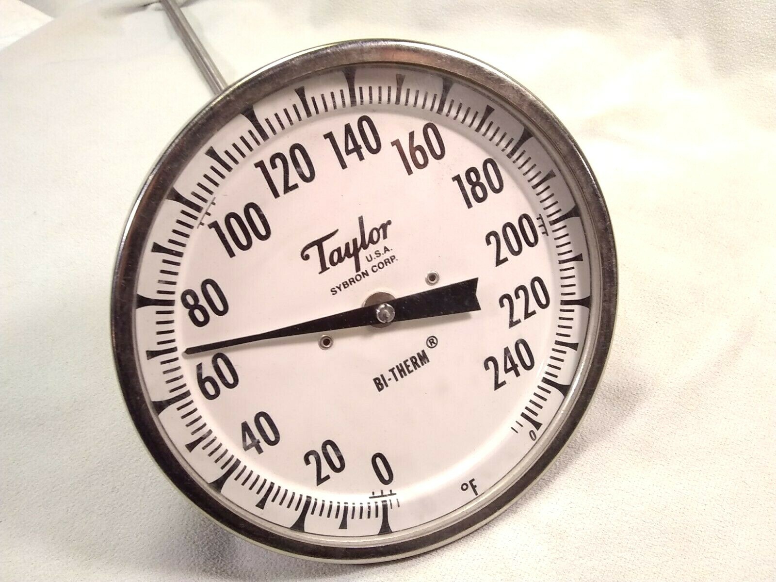 TAYLOR BI-THERM THERMOMETER RARE TILT DIAL LARGE 5