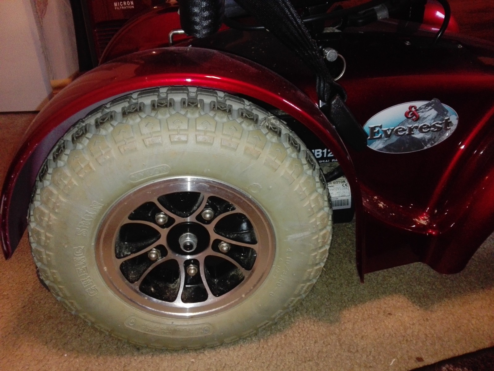 EVEREST Power Wheelchair Used (Small repair on arm rest)