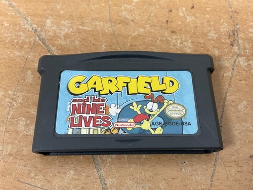 Garfield Nine Elms GBA Nintendo Game Boy Advance Cartridge