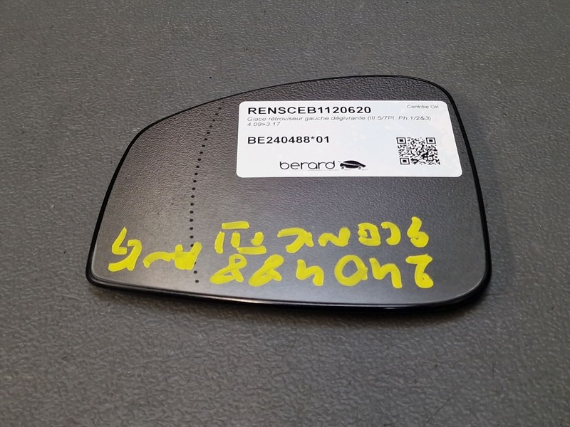 Miroir Retroviseur Gauche Chauffant - Renault Scenic Iii De 2009 Ã  Ã  Juin 2016