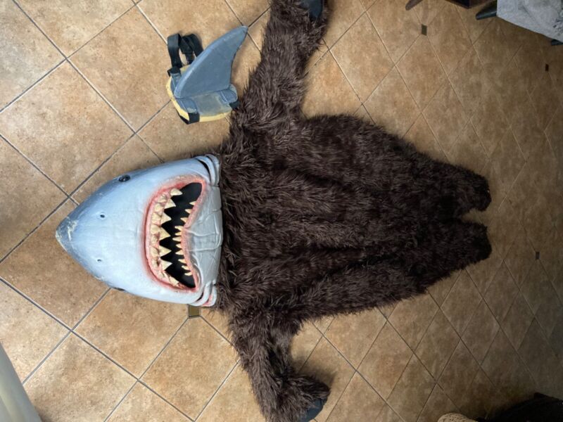Avril Levine bear shark costume used in the Rock N Roll video memorabilia 
