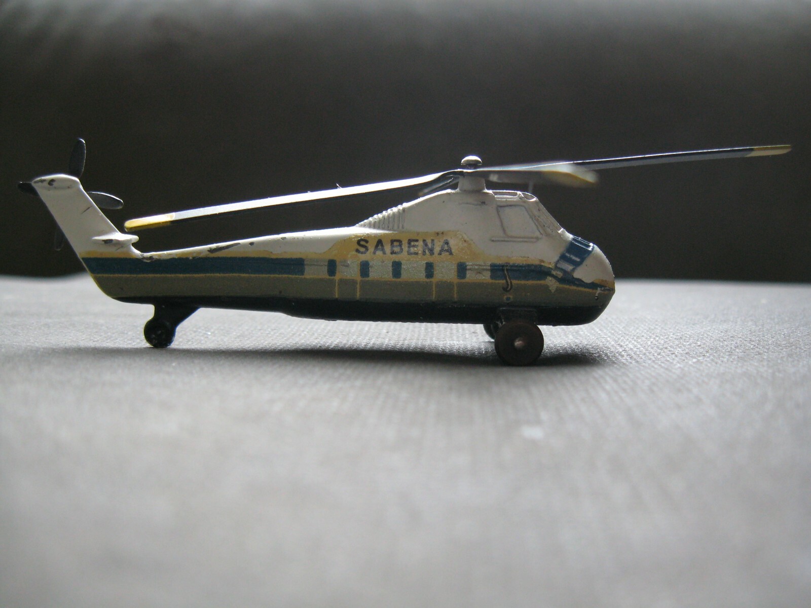 Diecast Metal Dinky Sikorsky Sabena S-58 Helicopter w/Box