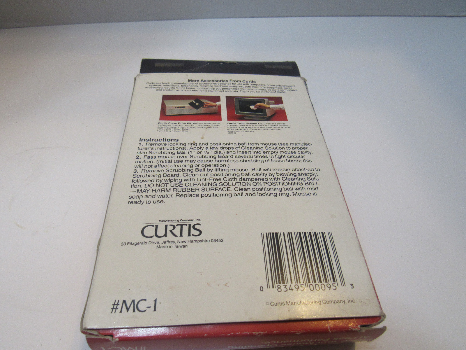 Curtis Clean Mouse #MC-1 Vintage Mechanical Mouse Cleaning Kit