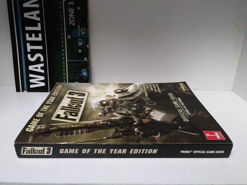 FALLOUT 3 GAME OF THE YEAR EDITION PRIMA OFFICIAL STRATEGY GUIDE + MAP POSTER