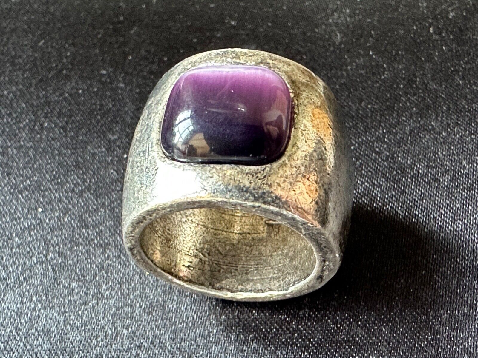 Massive Vintage French Creator Ring METAL POINTUS 54 -Size Massive Vintage French Creator Ring METAL POINTUS 54 -Size