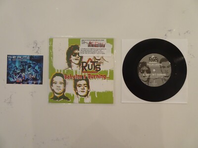 THE RUTS BABYLON'S BURNING 45 7'' MEGA RARE 2009? NUMBERED REMIX WITH CARD INSERT