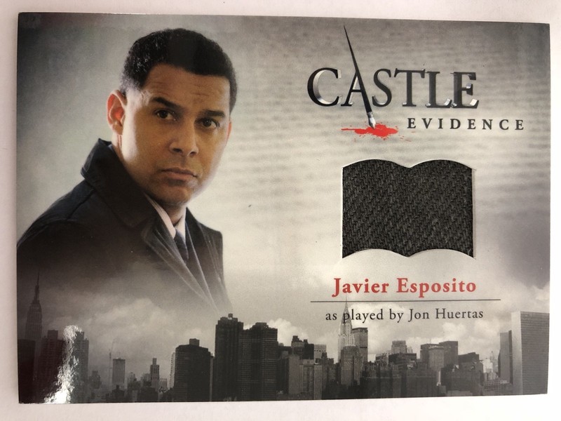 CASTLE Seasons 1 & 2 Cryptozoic : Jon Juertas JAVIER ESPOSITO M18 Wardrobe