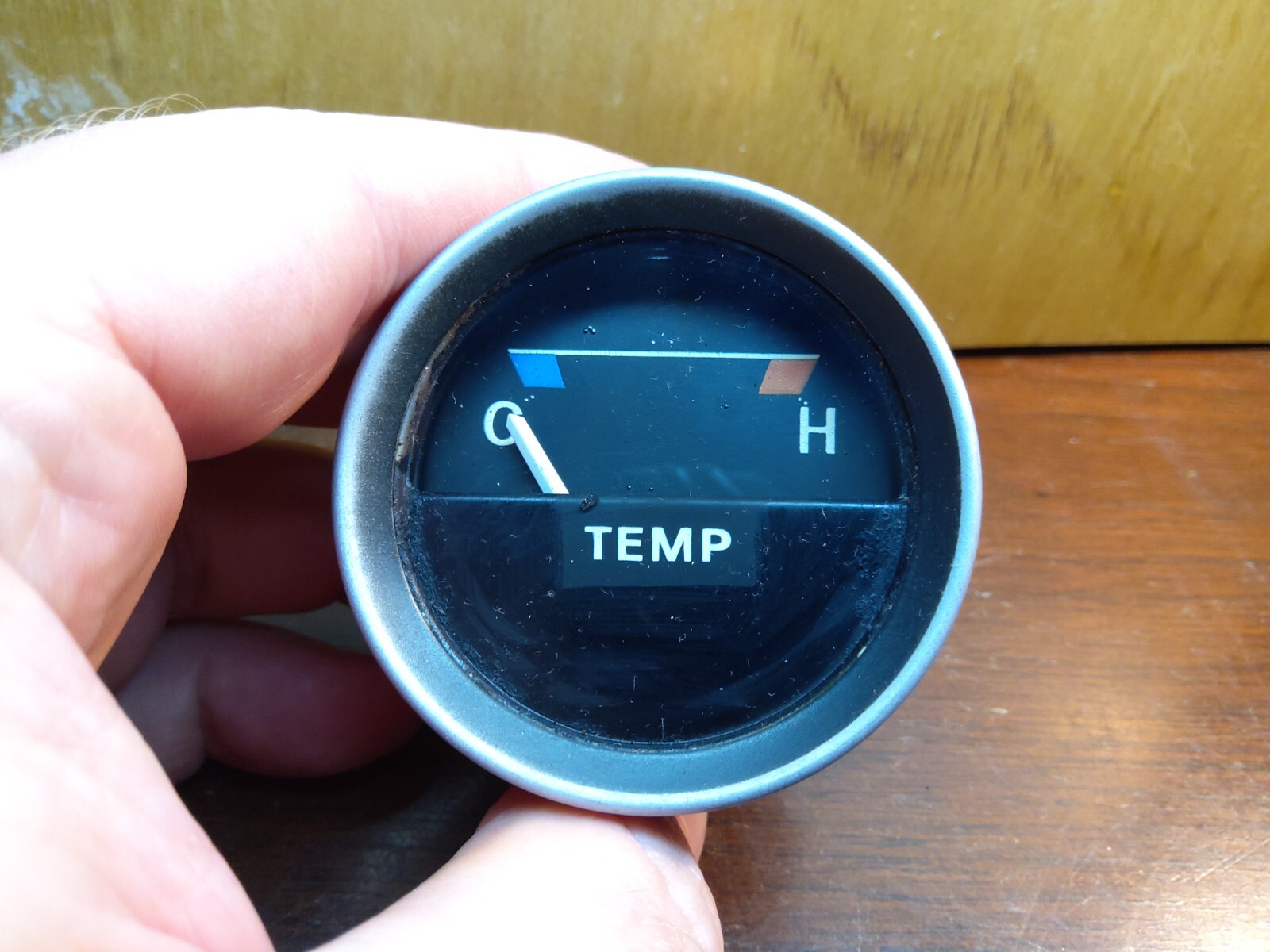 Vintage MGB Smiths Round Temperature Gauge for 7780 MGB Tested and