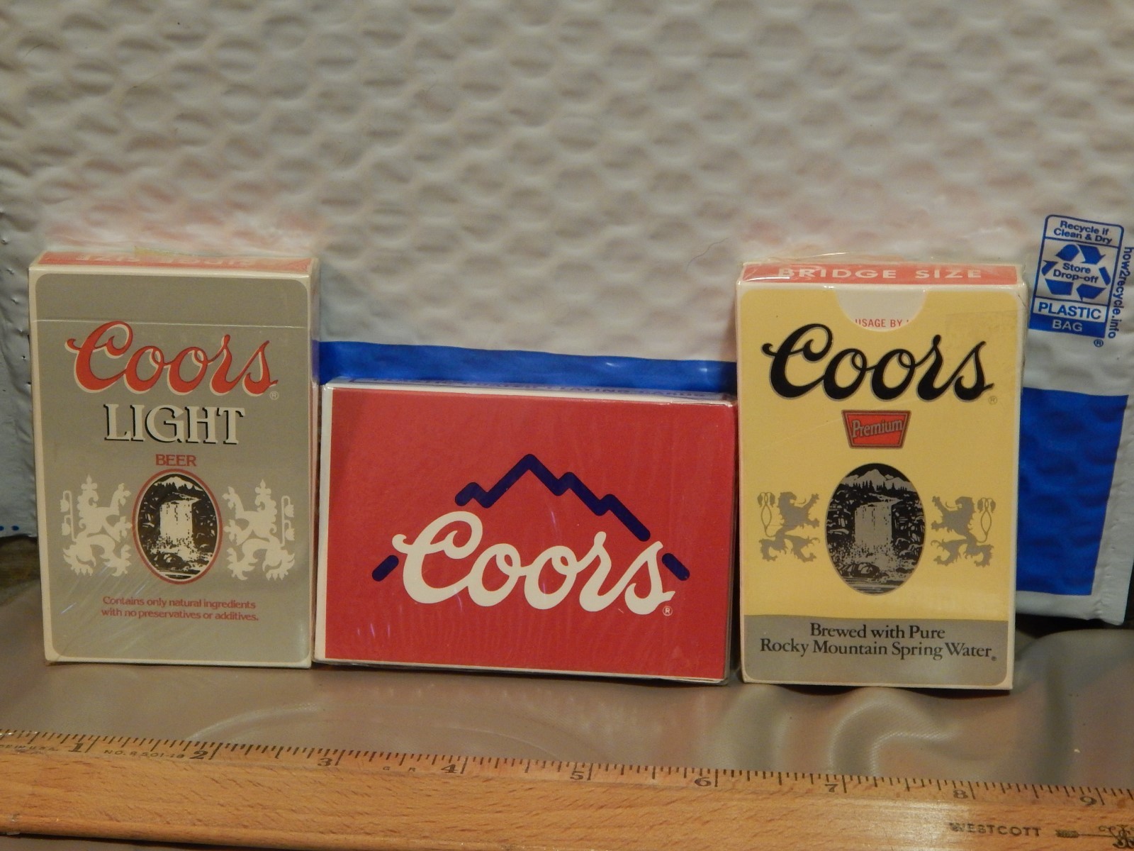Coors Brewing Co. [Golden, CO] Beer Playing Cards (3 Decks) New Sealed Ltd Brew