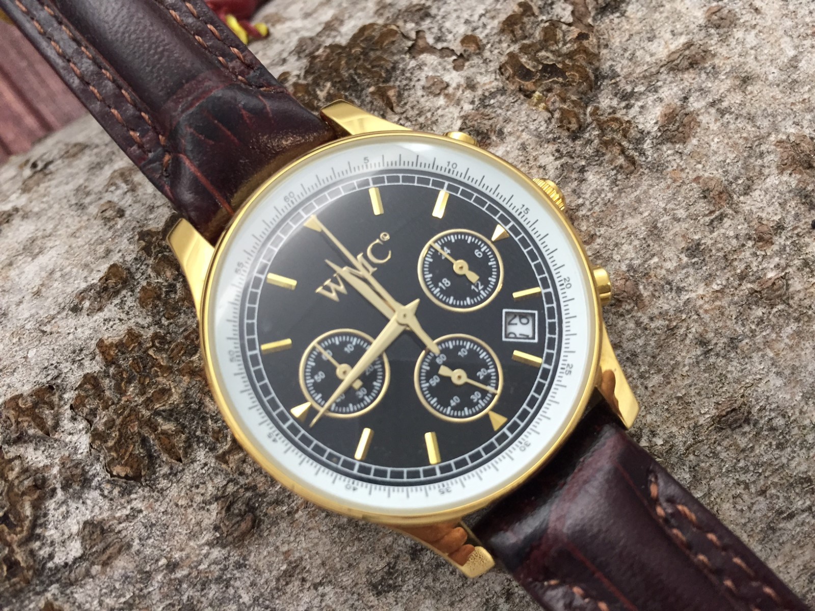 WMC Chronograph quarz movement stainless steel watch stop function