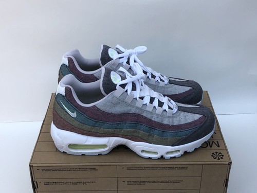 Nike Air Max 95 Recycled Canvas Vast Grey Volt Crimson White ... Nike Air Max 95 Recycled Canvas Vast Grey Volt Crimson White ...