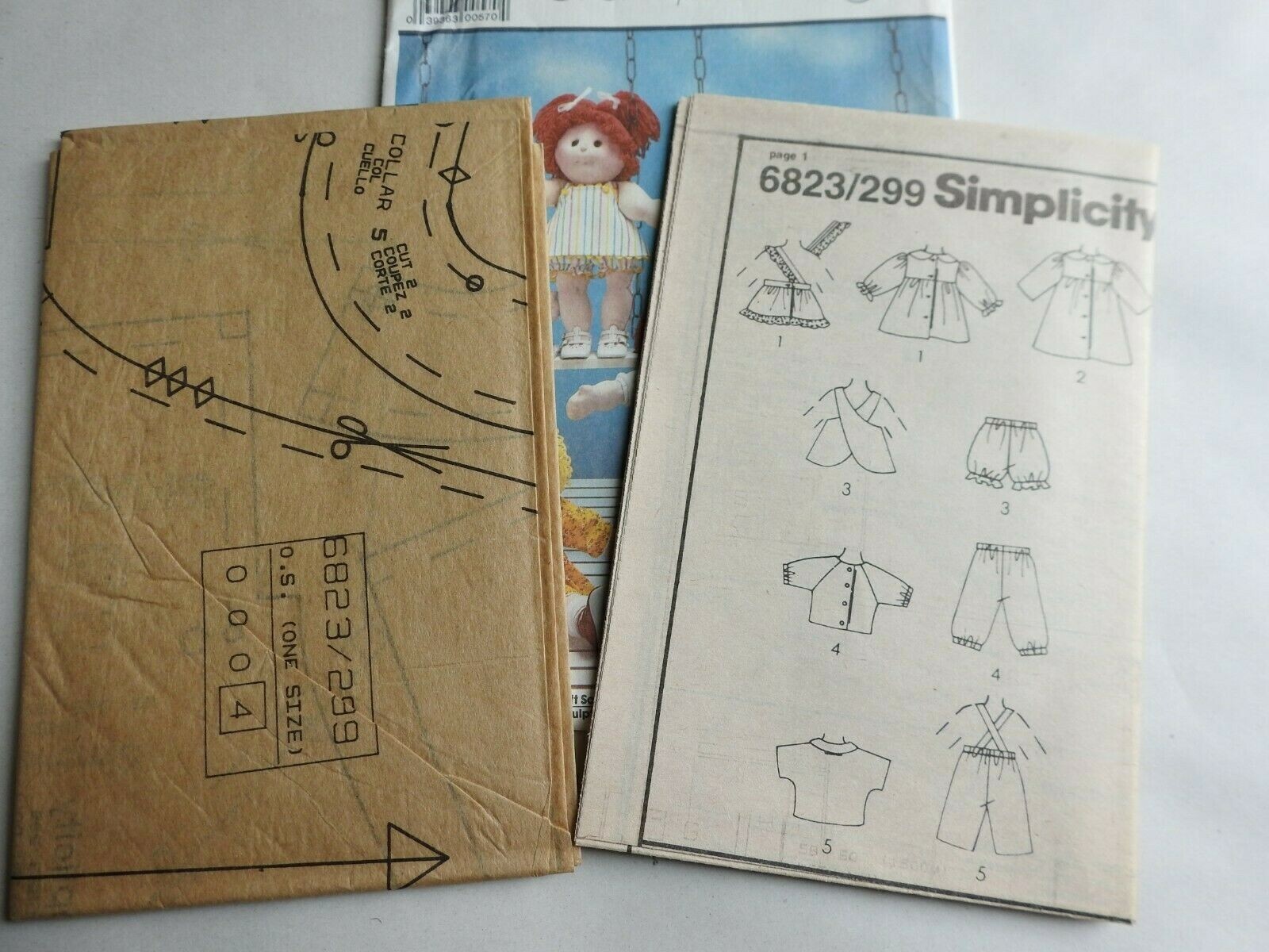 Vtg. Simplicity Craft Pattern 6823 Wardrobe for 16