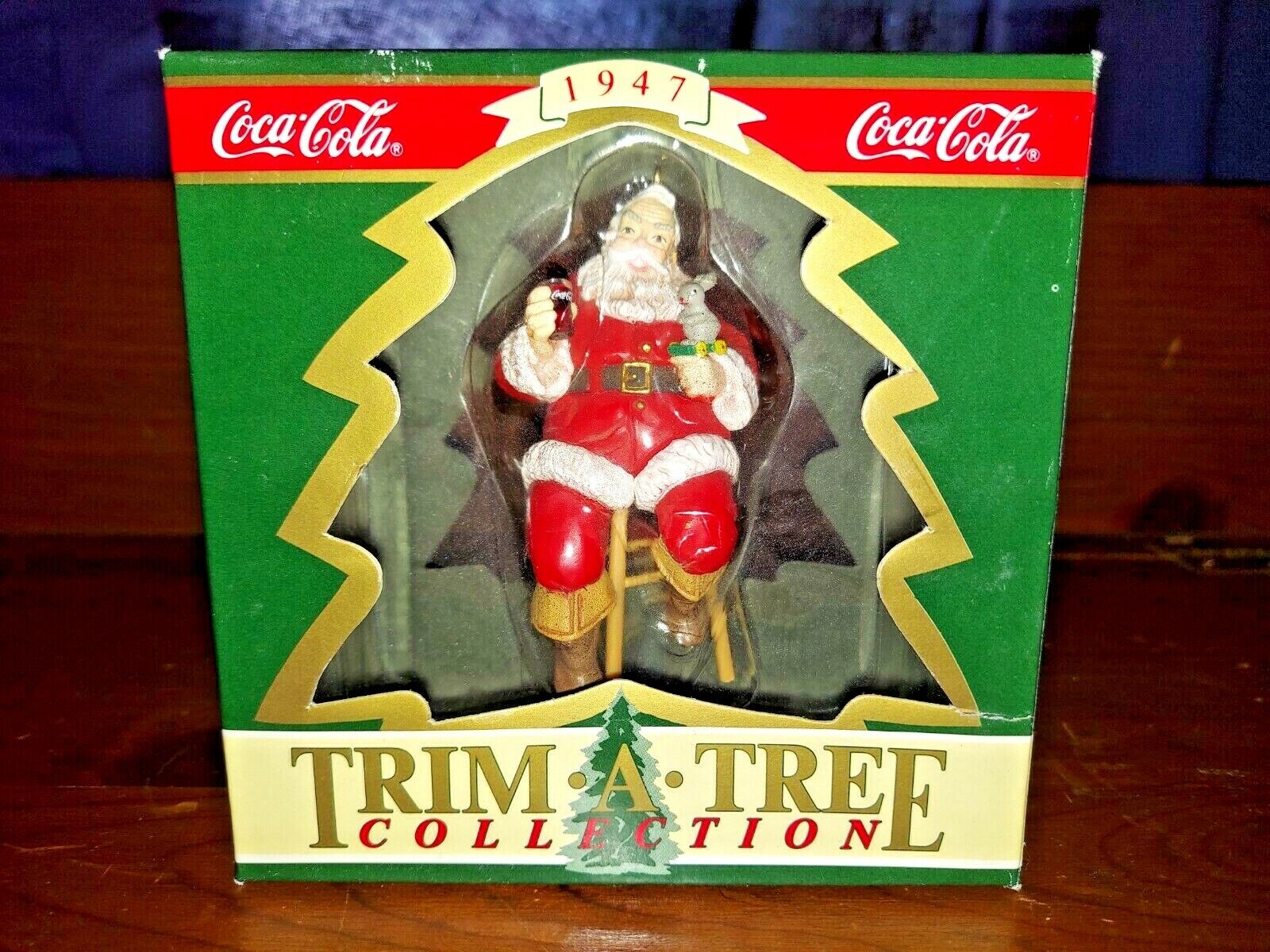 1990 Coca Cola Trim a Tree 1947 Santa Claus Christmas Ornament