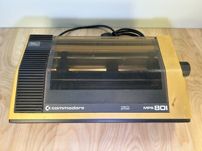 Commodore MPS-801 Dot Matrix Printer (comms work, head moves, printing untested)