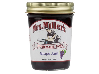 Mrs. Miller's Grape Jam (6) 9 oz Jars Free Shipping