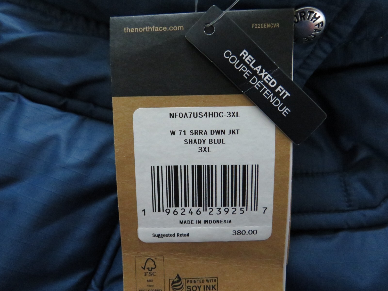Pre-owned The North Face Womens  Sierra Down Short Warm Winter Jacket Blue $380