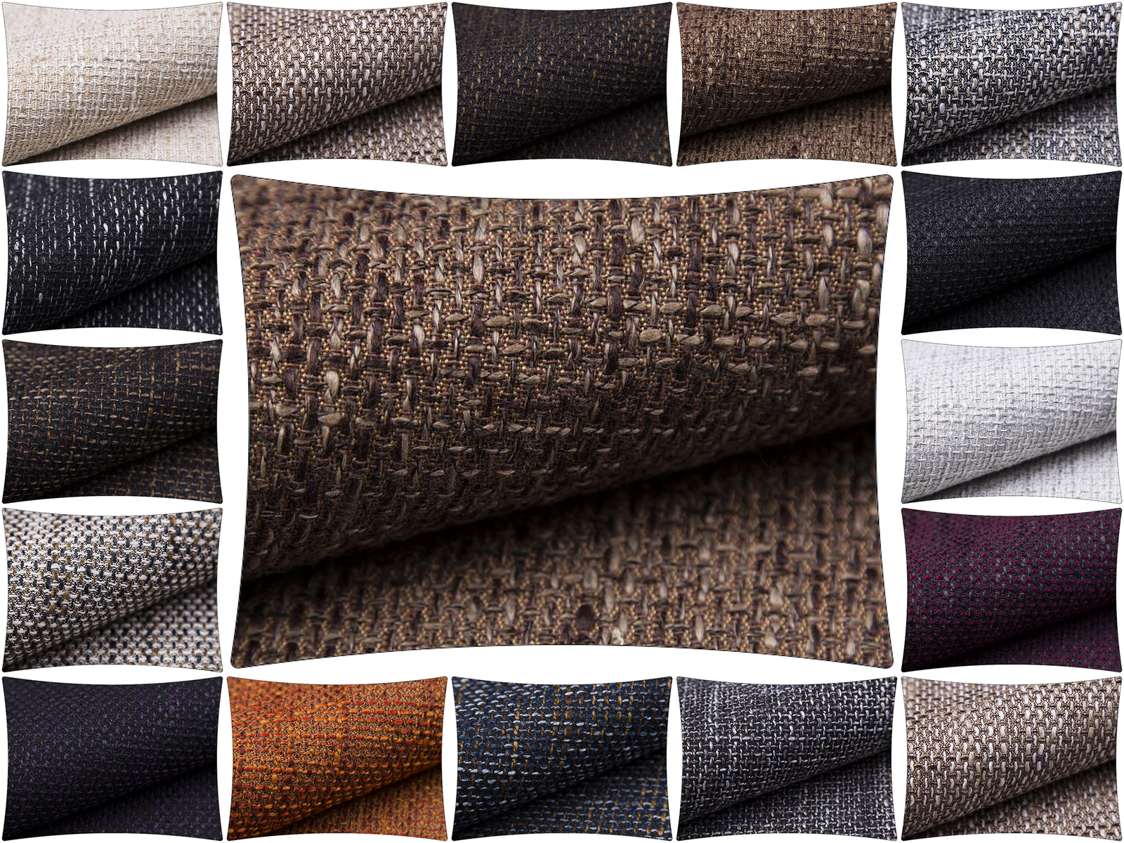 Polsterstoff Lava Meterware Möbelstoff  Strukturstoff Stoff Bezugstoff