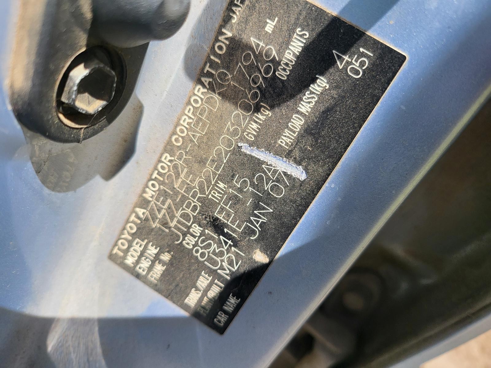 Toyota Corolla Right Tail Light ZZE122 04/2004-06/2007 - thumbnail 8