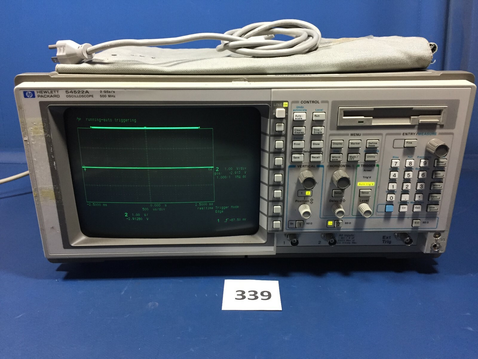 HP Hewlett Packard 54522A Oscilloscope 2GSa/s 500 MHz | eBay